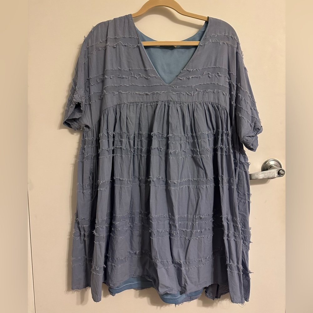Periwinkle mini dress! Size large.